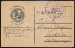 1916 Grafikus Tábori Posta Levelezőlap / Field Postcard ,,KGF. ARB. ABT. No. 1115' - Sonstige & Ohne Zuordnung