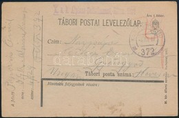 1917 Tábori Posta Levelezőlap / Field Postcard 'K.u.k. Alpines-Detachement.-Rittm. Soré' + 'FP 372 A' - Other & Unclassified
