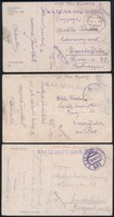 1917-1918 3 Db Tábori Posta Képeslap / 3 Field Postcard 'K.u.k. Kgf. Arb. Komp. Nr. 2057' - Otros & Sin Clasificación