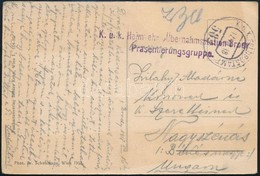 1918 IV.Károlyt és A Vezérkari Főnököt ábrázoló Képeslap Tábori Postán Küldve / Field Postcard 'K.u.k. Heimkehr Übernahm - Autres & Non Classés