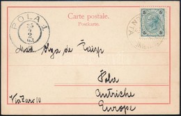 1903 Képeslap Francia-Kongóból A Zenta Cirkáló Dél-amerikai útjáról, Erwin Raisp Con Caliga Tengerésztiszt, A Későbbi Ad - Autres & Non Classés
