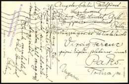 1914 Tábori Posta Képeslap / Field Postcard 'M.kir. Pécsi 2./19. Népf. Erőd Munkás Csoportparancsnokság' + 'POLA' - Autres & Non Classés