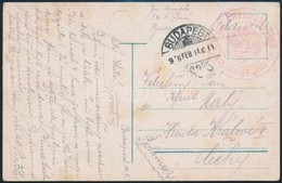 1916 Tábori Képeslap / Field Postcard, Piros / Red 'K.u.k. Kriegsmarine S.M. Schiff INN' - Other & Unclassified