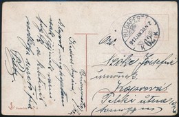 1917 Tábori Posta Képeslap A Dunai Flottilla Monitorjáról / Field Postcard 'S.M.S. SZAMOS' - Sonstige & Ohne Zuordnung