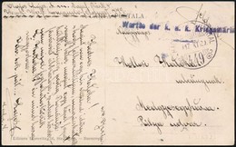1917 Képeslap Haditengerészeti Postával / Postcard 'Werfte Der K.u.k. Kriegsmarine' + 'HP 449' - Sonstige & Ohne Zuordnung