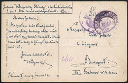1918 Tábori Posta Képeslap Romboló Hajóról Küldve / Field Postcard 'S.M.S. LIKA' - Sonstige & Ohne Zuordnung