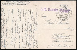 1918 Képeslap / Postcard 'S.M.DAMPFER Valona' + 'SIBENIK SEBENICO' - Sonstige & Ohne Zuordnung