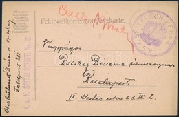 1915 Tábori Postai Levelezőlap / Field Postcard ,,K.u.k. Spitalschiff No. 3.' - Sonstige & Ohne Zuordnung