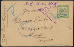 1917 Díjjegyes Levelezőlap A Szerbiai Prijepoljéból Szerb Hadifogolynak A Nezsideri Hadifogoly Táborba / P.O.W. Card Fro - Other & Unclassified