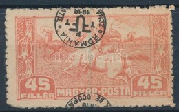 (*) Debrecen II. 1921 45f Fordított, Elcsúszott Felülnyomással / Mi 88x Inverted, Shifted Overprint. Signed: Bodor - Autres & Non Classés