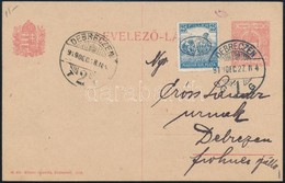 1919 Helyi Díjkiegészített Levelezőlap / Local PS-card With Additional Franking. Signed: Bodor - Autres & Non Classés