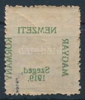 ** 1919 Arató 3f Gépszínátnyomattal / Mi 7 With Machine Offset. Signed: Bodor - Altri & Non Classificati