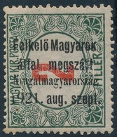 ** Nyugat-Magyarország I. 1921 Portó 2f Próbanyomat, 90 Fokkal Elfordult Felülnyomással / Proof With Inverted Overprint. - Sonstige & Ohne Zuordnung