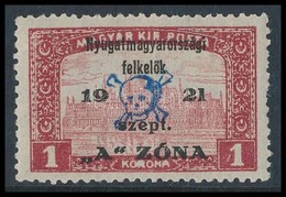 * Nyugat-Magyarország II. 1921 Parlament 1K (**18.000) / Mi 18 Signed: Bodor - Sonstige & Ohne Zuordnung