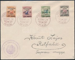 1921 4 Klf Nyugat-Magyarország II. Bélyeg Levélen / Mi 11-12, 16-17 On Cover 'NAGY MARTON' - Rétfalu. Signed: Bodor - Autres & Non Classés