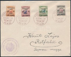 1921 4 Klf Nyugat-Magyarország II. Bélyeg Levélen / Mi 11-12, 16-17 On Cover 'NAGY MARTON' - Rétfalu. Signed: Bodor - Sonstige & Ohne Zuordnung