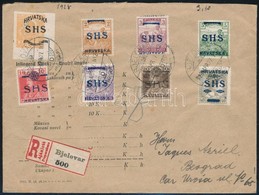 1920 Ajánlott Levél 8 Db SHS Bélyeggel / Registered Cover 'BJELOVAR' - Beograd. Signed: Bodor - Sonstige & Ohne Zuordnung