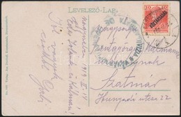 1919 Képeslap Ritka Katonai Bélyegzéssel / Postcard With Rare Military Postmark 'VANATORI 2. DIVIZIA' + 'NAGYSZEBEN' - S - Otros & Sin Clasificación