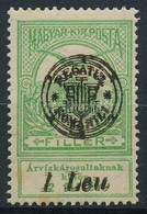 ** 1919 Árvíz 5f Dupla Felülnyomással / Mi 4 II. With Double Overprint. Signed: Bodor (rozsda / Stain) - Other & Unclassified