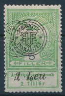 * 1919 Árvíz 5f Dupla Felülnyomással / Mi 4 II With Double Overprint. Signed: Bodor - Andere & Zonder Classificatie