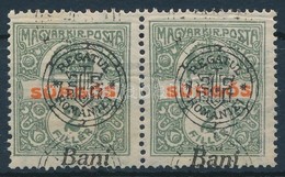 ** 1919 Sürgős Pár Dupla Felülnyomással / Mi 20 II Pair With Double Overprint. Signed: Bodor (gumihiba / Gum Disturbance - Sonstige & Ohne Zuordnung