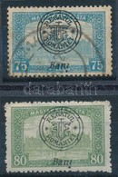 * O 1919 Parlament 75f és 80f Fordított 'i' Betű Tévnyomattal / Mi 38-39 II. With Plate Variety. Signed: Bodor - Altri & Non Classificati