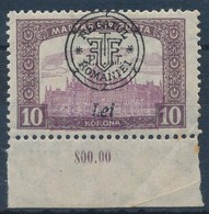 ** 1919 Parlament 10K Elcsúszott Középrésszel / Mi 44 II. Shifted Middle Part. Signed: Bodor - Other & Unclassified