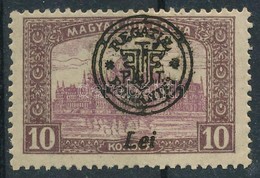 ** 1919 Parlament 10K Nyomási Eltérés A Felülnyomásban  / Mi 44 II. With Plate Variety. Signed: Bodor - Other & Unclassified