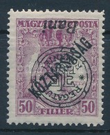 ** 1919 Zita/Köztársaság 50f Fordított Felülnyomással / Mi 64 II Inverted Overprint. Signed: Bodor - Sonstige & Ohne Zuordnung