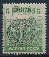 ** 1919 Magyar Posta 5f Dupla Felülnyomással / Mi 65 II. Double Overprint. Signed: Bodor - Sonstige & Ohne Zuordnung