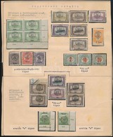 ** 1919 25 Db Bélyeg Klf Lemezhibákkal, Típusokkal, Ritka összeállítás / 25 Stamps With Plate Varieties, Types. Signed:  - Andere & Zonder Classificatie