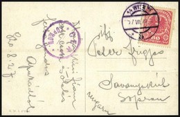 1920 Képeslap Osztrák 80h Bélyeggel, Soproni Cenzúrával / Censored Postcard - Sonstige & Ohne Zuordnung