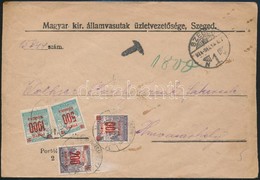 1924 Levél Dekoratív 4 Színű Portózással / Cover With Postage Due 'SZEGED' - Hódmezővásárhely - Other & Unclassified
