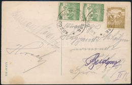 ~1926 Képeslap Ritka, A Katalógusban Nem Jegyzett ASZÓD-IPOLYTARNÓCZ 236 Mozgóposta Bélyegzéssel / Postcard With Rare Ra - Otros & Sin Clasificación