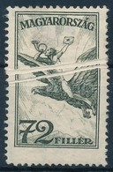 * 1927 Repülő 72f Dupla Papírránccal / Mi 436 With Double Paper Creases - Altri & Non Classificati