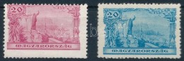 1930 2 Klf Szent Gellért Bélyegterv 20f, Kiadásra Nem Kerültek! / 2 Different Unissued Proof - Other & Unclassified