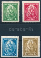 ** 1932 Nagy Madonna Sor (70.000) / Mi 484-487 (apró Ráncok / Small Creases, 2P Gumihiba / Gum Disturbance) - Autres & Non Classés