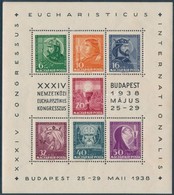 ** 1938 Eucharisztikus Blokk A Tervező Neve Nélkül (100.000) / Mi Block 3 The Designers Name Omitted (nagy Saroktörés, K - Altri & Non Classificati