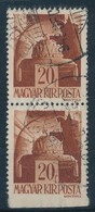 O 1943 Hadvezérek 20f Pár Alul Fogazatlan / Mi 715 Pair, Imperforate On Below - Sonstige & Ohne Zuordnung