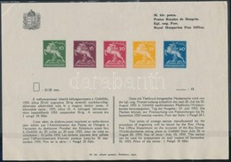 1933 A Cserkész Sor Postai Tájékoztatója / Announcement Of The Hungarian Jamboree Issue (kis Saroktörés / Folded Corner) - Autres & Non Classés