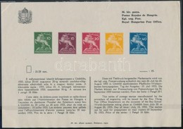 1933 A Cserkész Sor Postai Tájékoztatója / Announcement Of The Hungarian Jamboree Issue (kis Saroktörés / Folded Corner) - Altri & Non Classificati