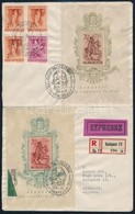 1939 Bethlen Blokkpár Nagyalakú Expressz Ajánlott Levélen / Mi 5-6 Blockpair On Registered Express Cover - Andere & Zonder Classificatie