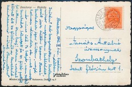 1942 Képeslap A Katalógusban Nem Jegyzett Mozgóposta Bélyegzéssel BESZTERCE-BUDAPEST 302 B / Postcard With Railway Postm - Andere & Zonder Classificatie