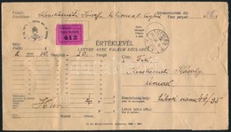 1940 2 Db értéklevél Tábori Postaszámra Küldve / 2 Insured Covers Sent To Field Posts - Autres & Non Classés