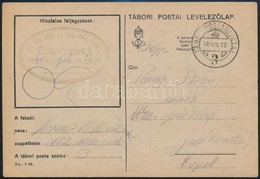 1940 Tábori Posta Levelezőlap / Field Postcard ' M.kir. 102.sz. Táb. Mu.szd.' + 'TP 3' - Other & Unclassified