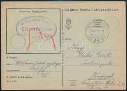 1940 Tábori Posta Levelezőlap / Field Postcard ' M.KIR. 201/6 KLGS. MU. SZÁZAD' + 'TP 35' (hajtott / Folded) - Sonstige & Ohne Zuordnung