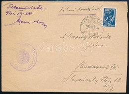 1941 Tábori Posta Boríték Szovjet Bélyeggel és Alakulatbélyegzéssel / Field Post Cover With Soviet Stamp - Autres & Non Classés