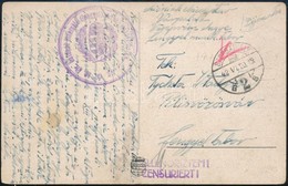 1942 Cenzúrás Képeslap A Várpalotai Lengyel Menekülttáborból A Pilisvörösvári Lengyel Táborba / Censored Postcard From P - Autres & Non Classés