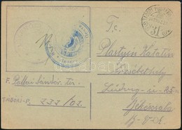 1942 Tábori Posta Levelezőlap Orosz Bélyegzéssel / Field Postcard With Soviet Postmark - Autres & Non Classés