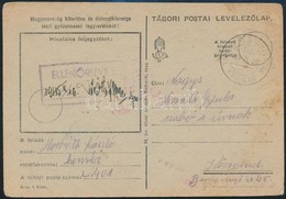 1945 Tábori Posta Levelezőlap Ritka Bélyegzéssel / Field Postcard With Rare 'TP XXO.XXO' Cancellation - Sonstige & Ohne Zuordnung